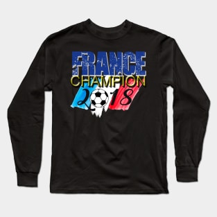 France Champion Soccer 2018 Long Sleeve T-Shirt